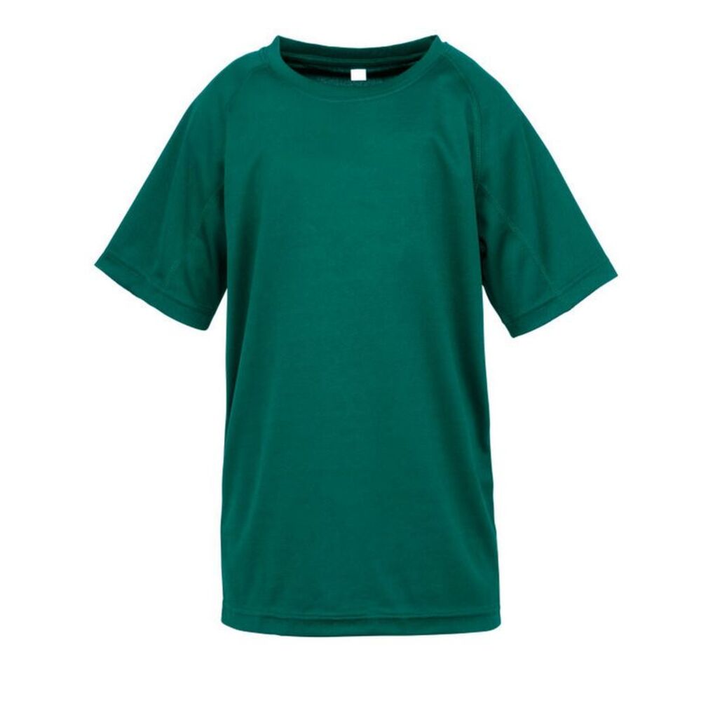 Spiro Impact Childrens/Kids Junior Performance Aircool T-Shirt / Bottle Green
